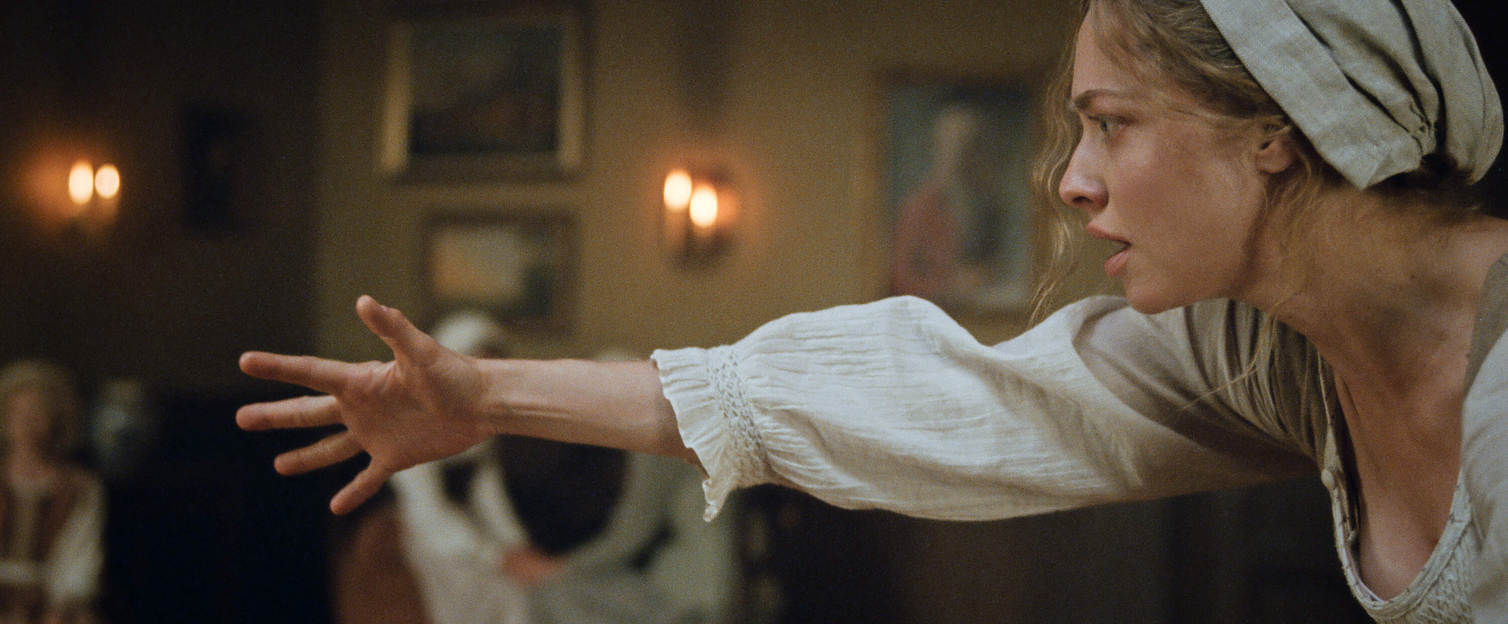 Amanda Seyfried in director Mona Fastvold's "The Testament of Ann Lee." (Courtesy Searchlight Pictures)