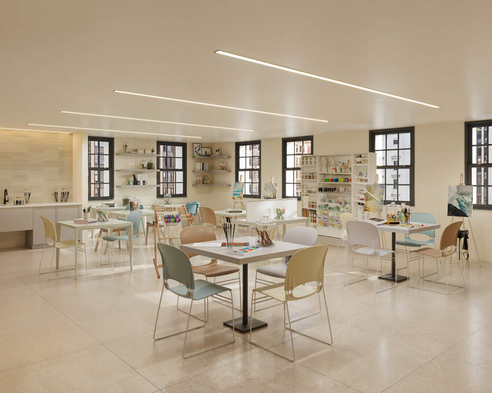 An architectural rendering of the art therapy room (Courtesy of The Architectural Team)