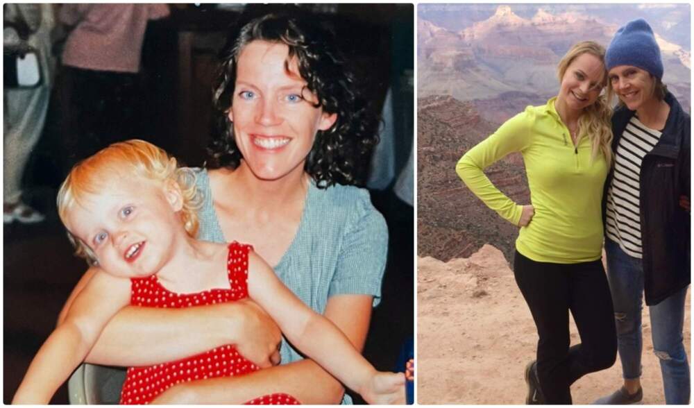 The author with her daughter as a young child, left, and at the Grand Canyon in 2018. (Courtesy Annemarie Whilton)