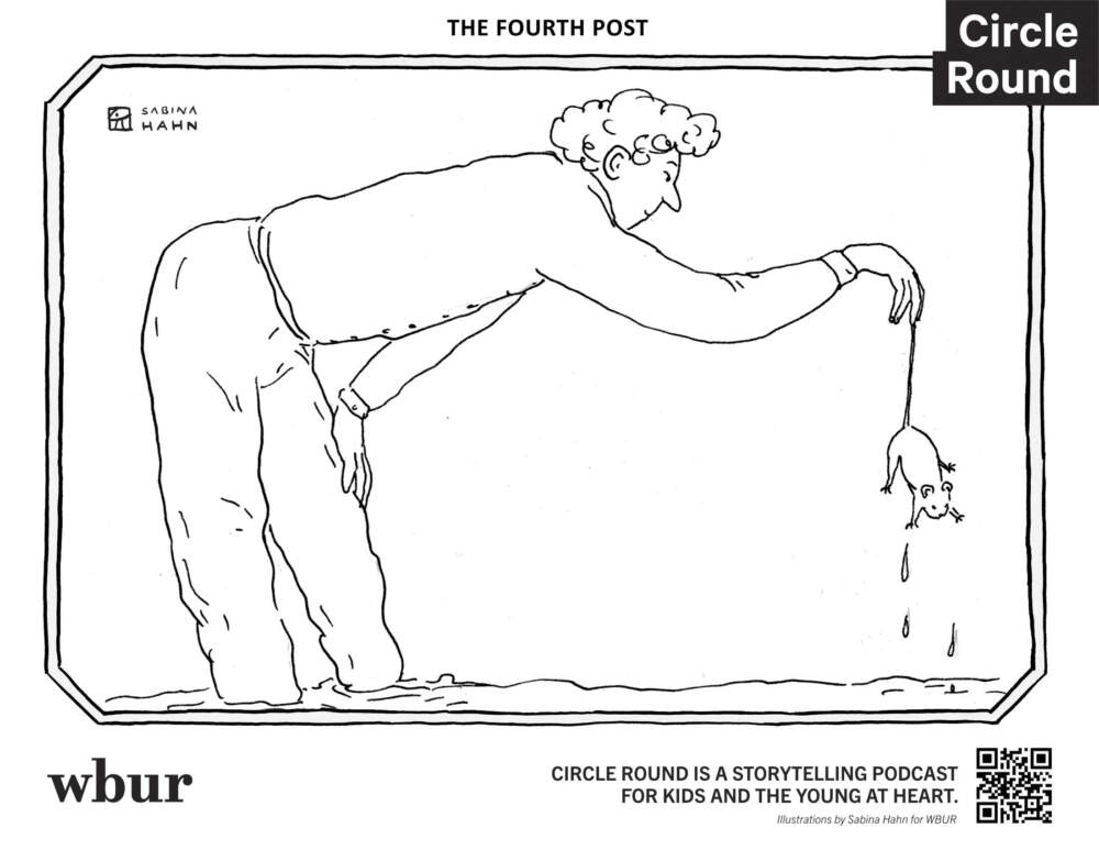 A man with a rodent. (Sabina Hahn for WBUR)