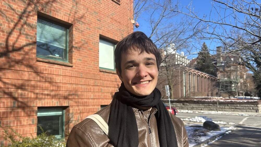 Aaron Hacker, a graduate student at Brown University, was friends with Ella Cook, one of the two students who were killed on December 13. (Isabella Jibilian/Ocean State Media)