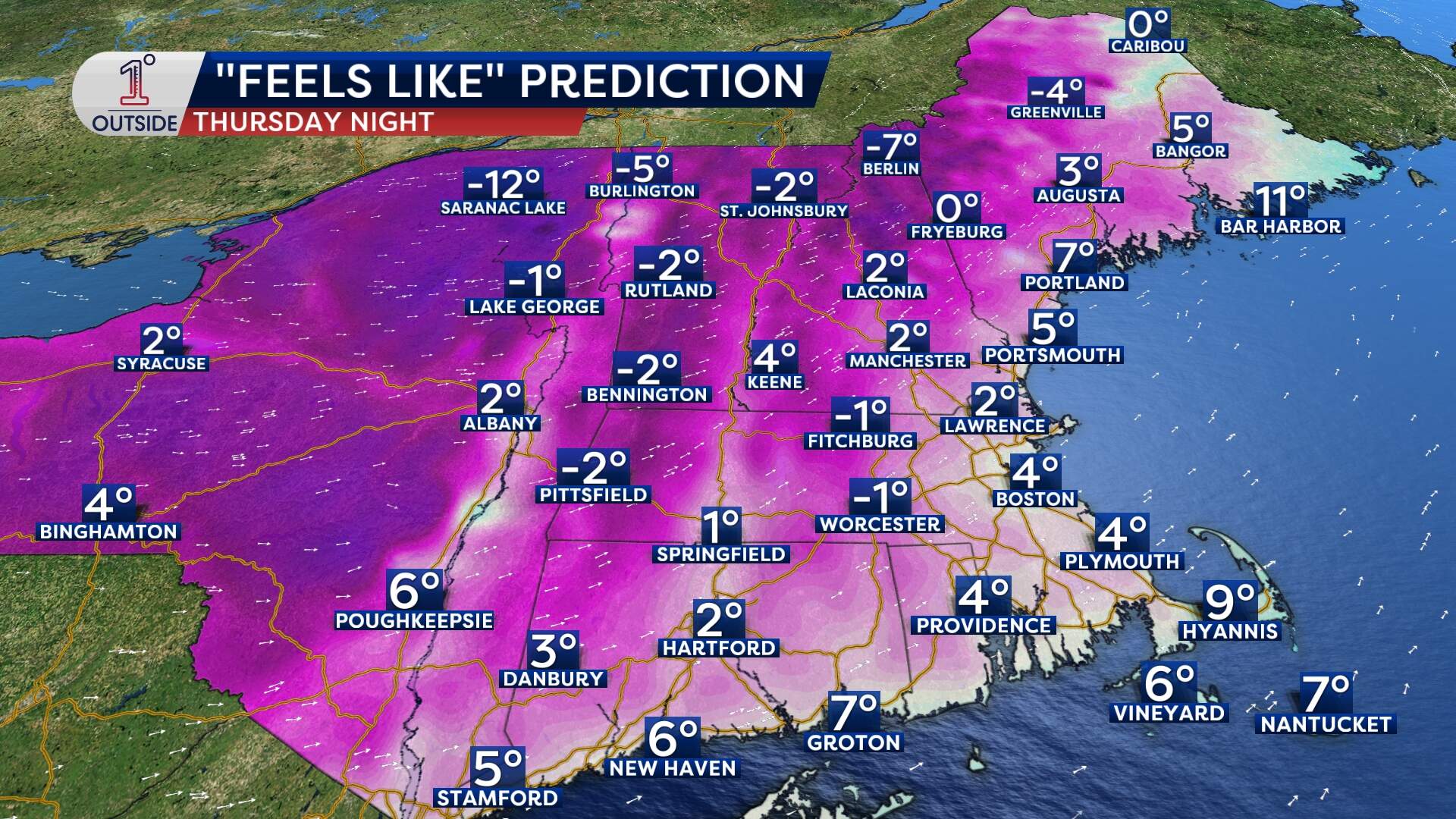 Wind chills near or below zero will grip the region Thursday night into Friday morning. (Danielle Noyes/1DegreeOutside)