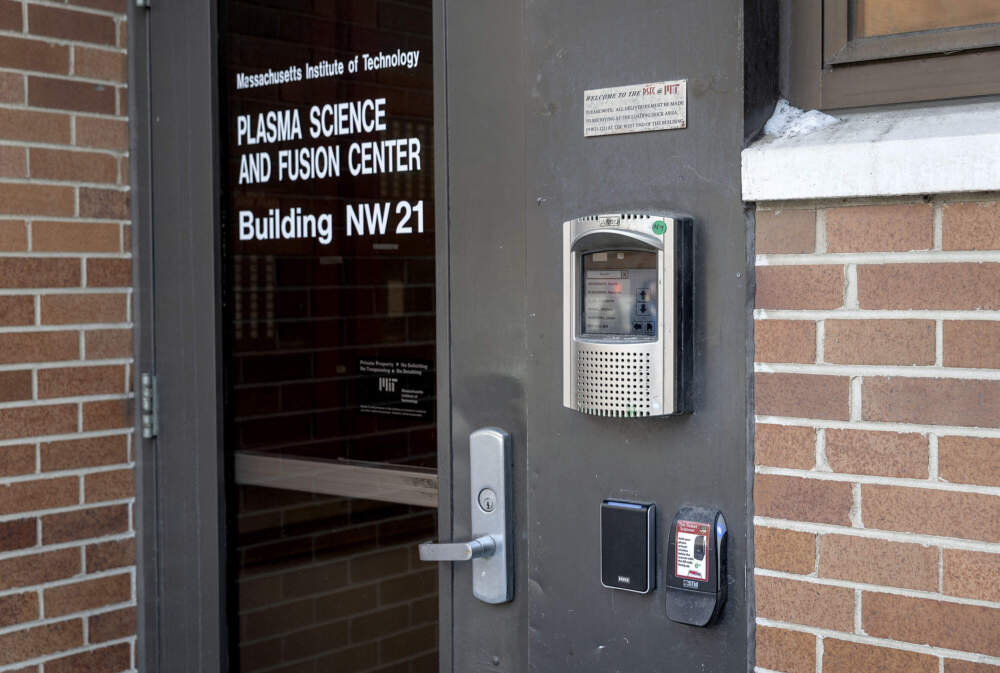 MIT's Plasma Science and Fusion Center building on Albany Street in Cambridge. (Robin Lubbock/WBUR)