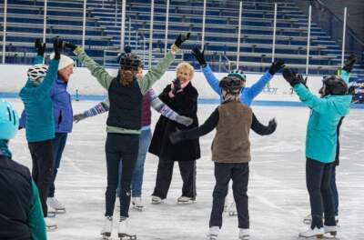 Learning to ice skate — at 67