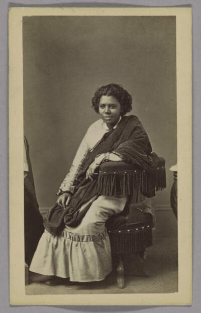 A portrait of Edmonia Lewis, taken around 1870 by photographer Henry Rocher. (Courtesy Harvard Art Museums)