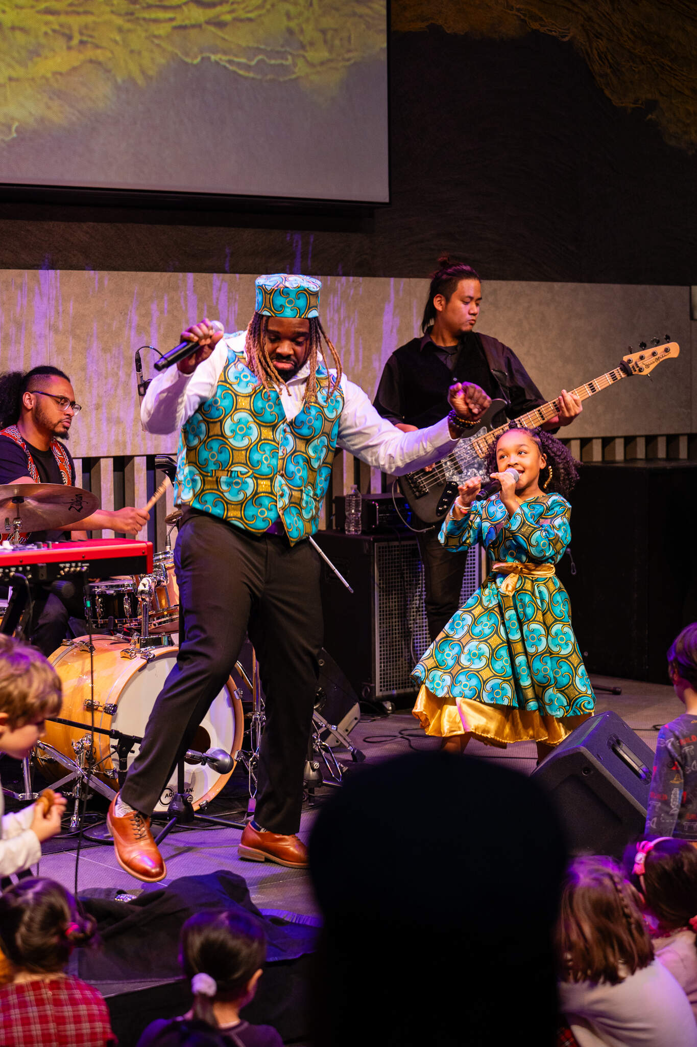 Fyütch (left) performs with his daughter, Aura V. (Courtesy of Sam Popp)