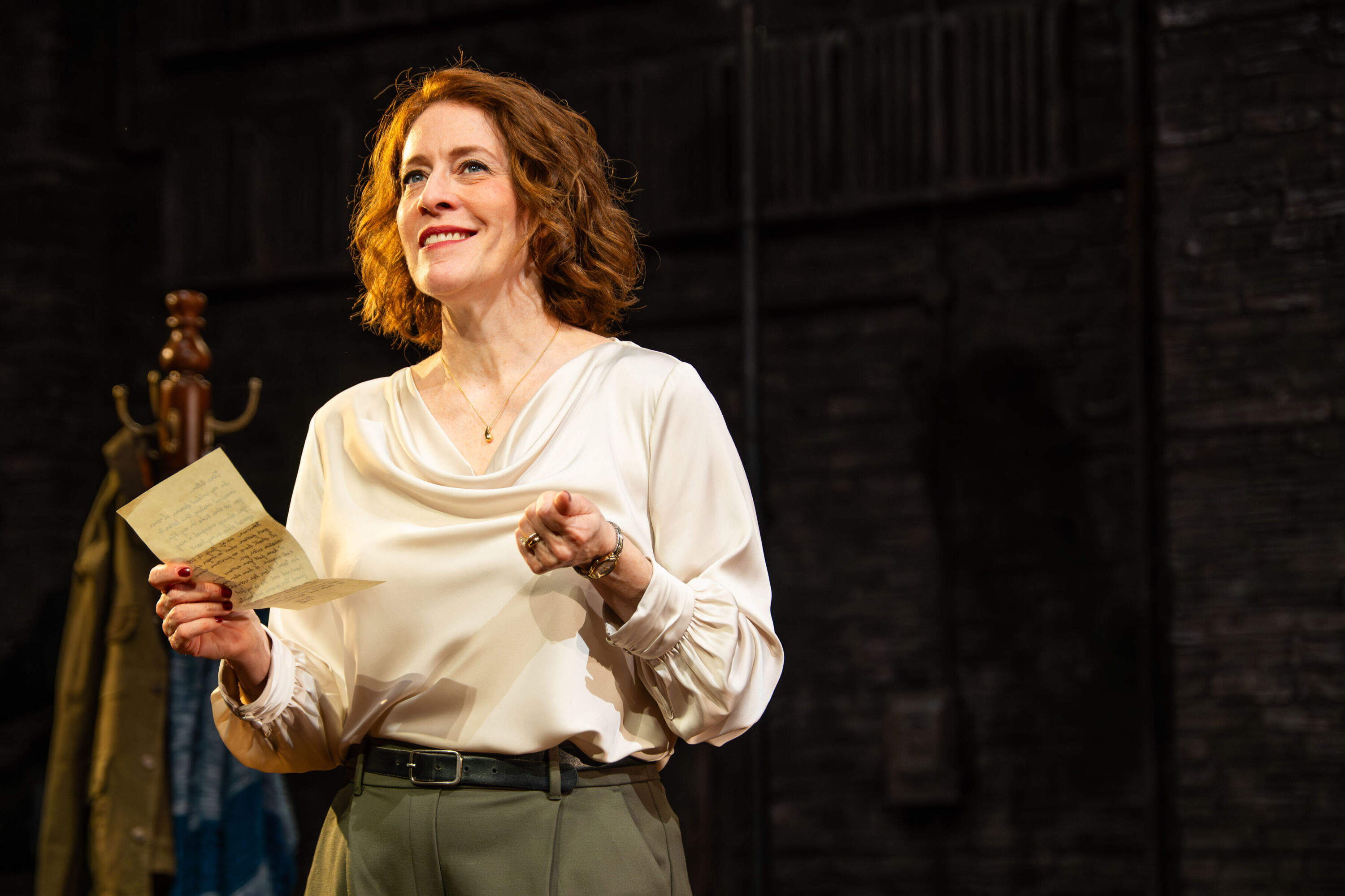 Eva Kaminsky in "We Had A World" at the Calderwood Pavilion. (Courtesy Huntington Theatre/Annielly Camargo)