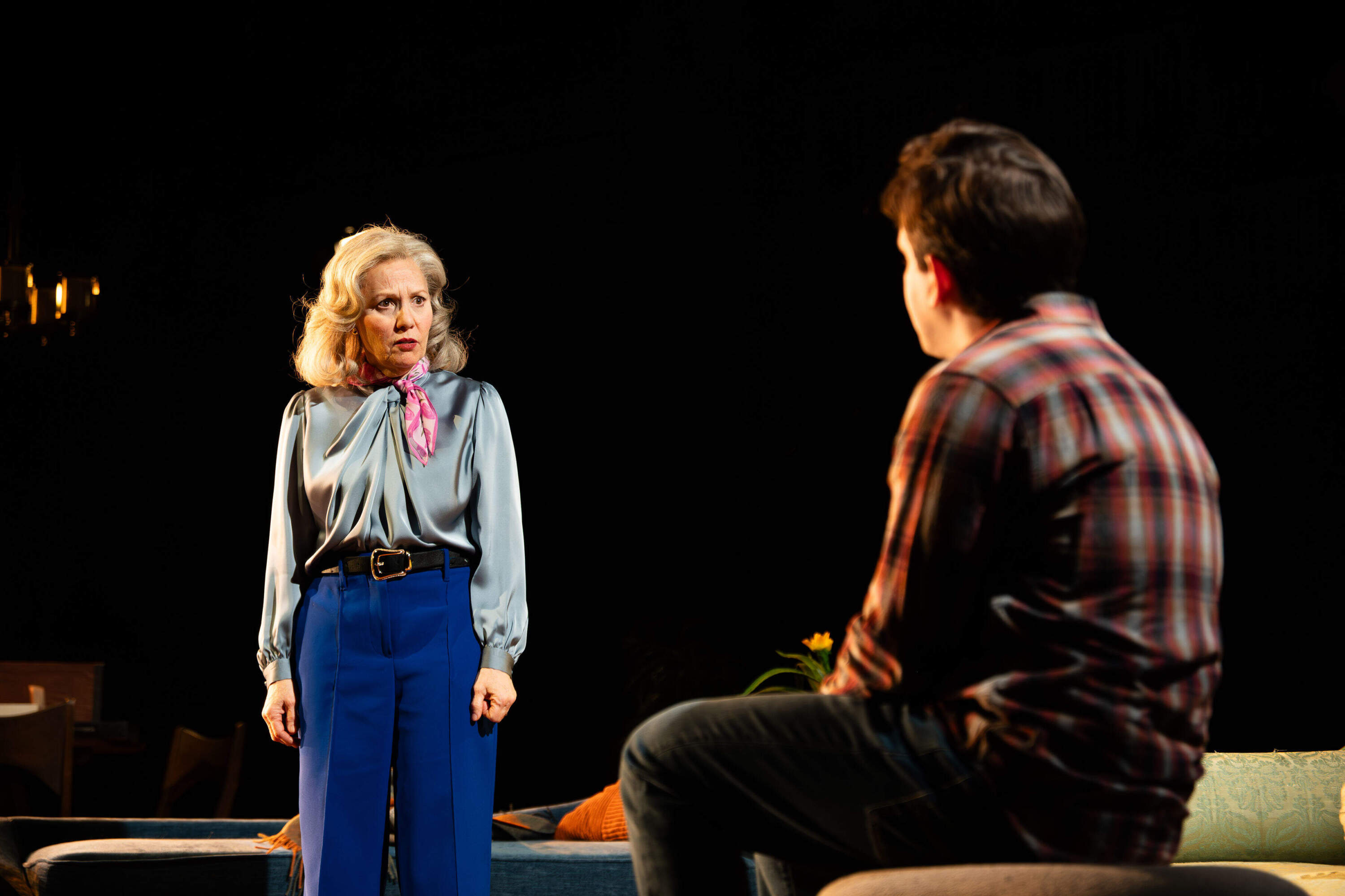 Amy Resnick and Will Conard in "We Had A World" at the Calderwood Pavilion. (Courtesy Huntington Theatre/Annielly Camargo)