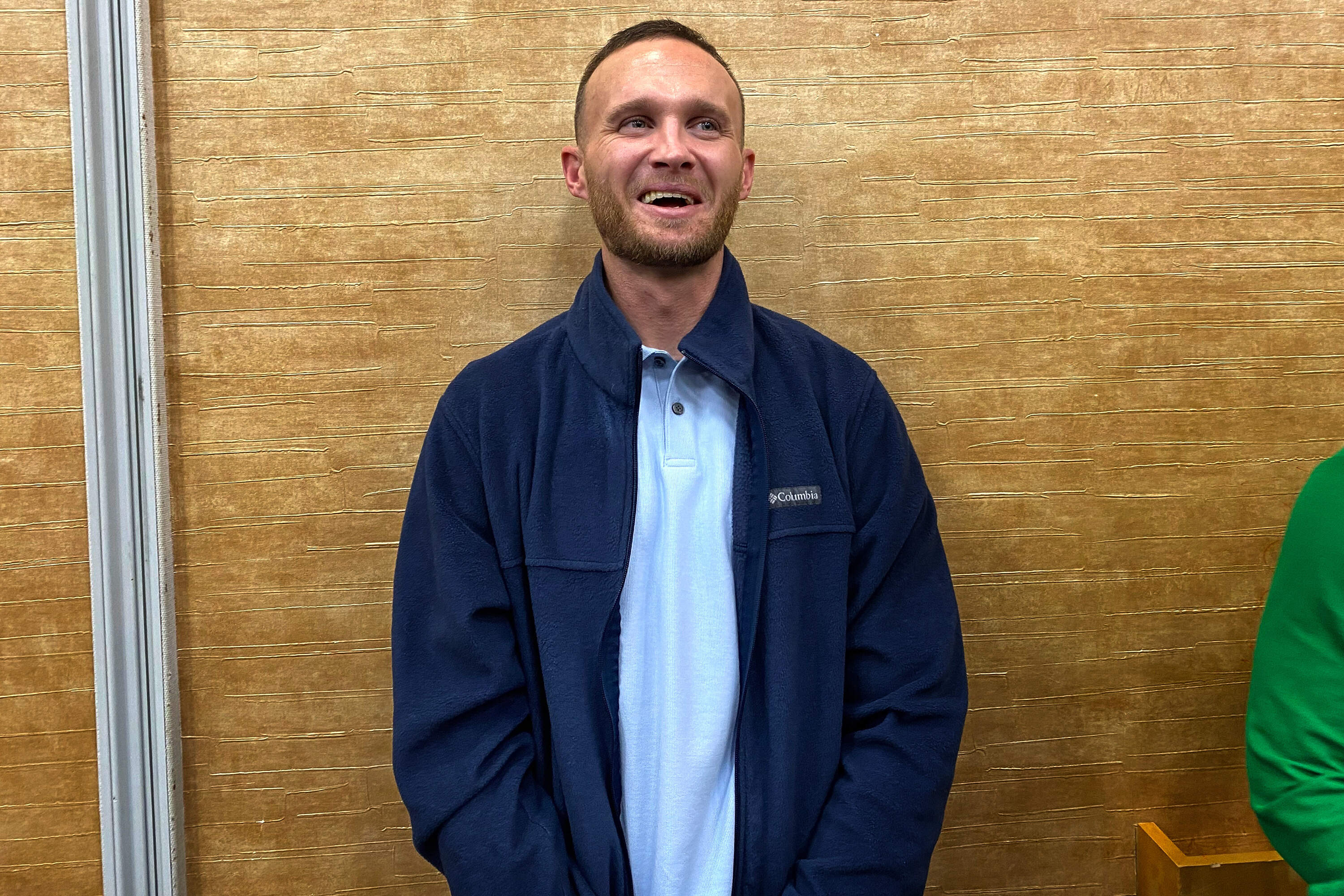 Oliver D'Agostino credits the city's Crisis Response Team with saving his life, connecting him with treatment. (Deborah Becker/WBUR)