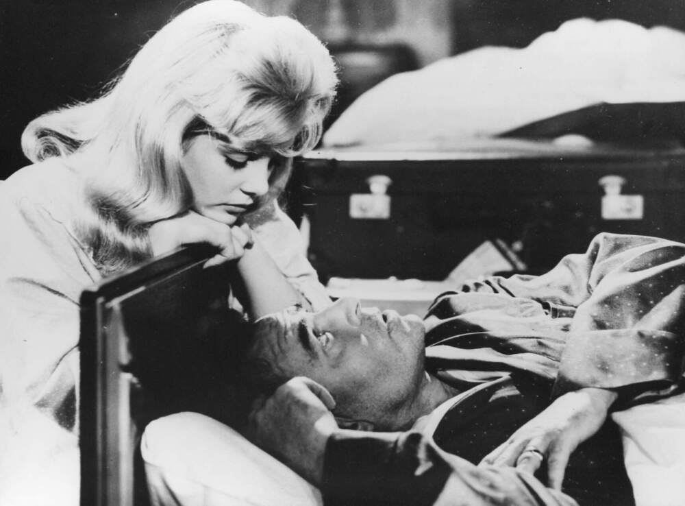 Sue Lyon as Lolita and James Mason as Humbert Humbert in "Lolita." (Courtesy Harvard Film Archive)