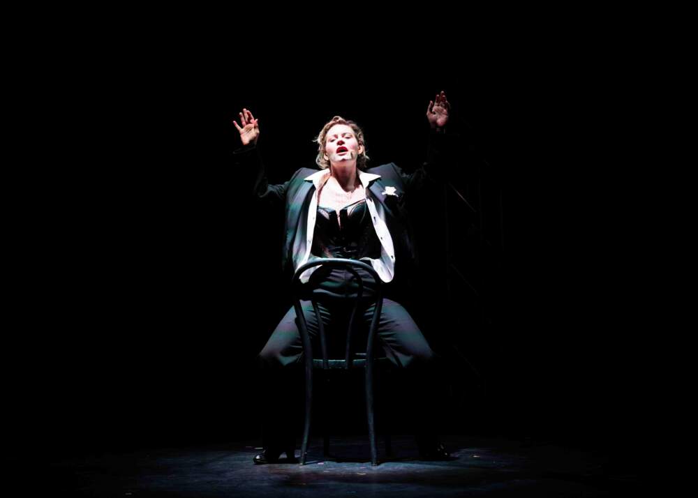 Writer and actor Tjaša Ferme performing "My Marlene." (Courtesy Transforma Theatre Inc.)