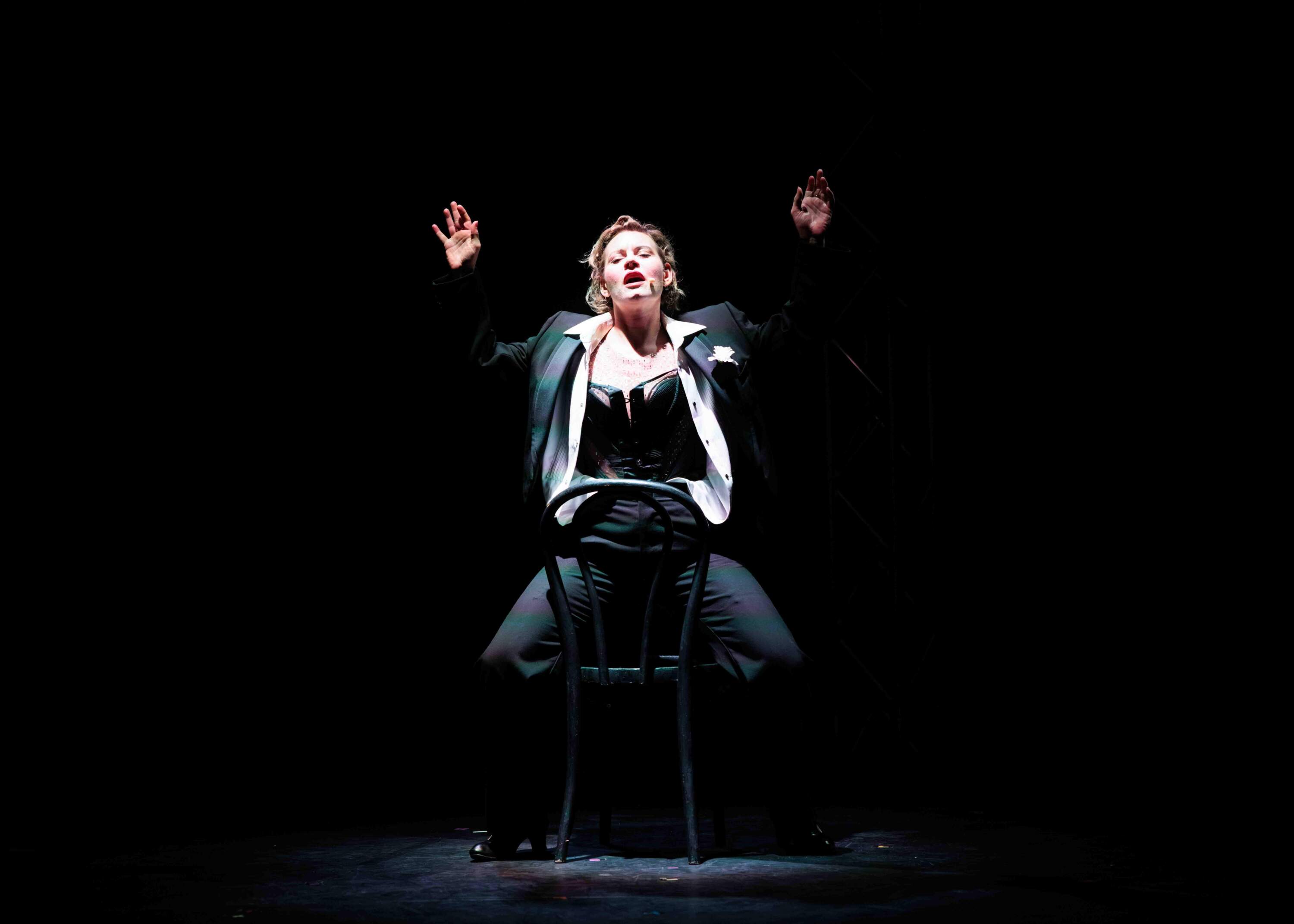 Writer and actor Tjaša Ferme performing "My Marlene." (Courtesy Transforma Theatre Inc.)