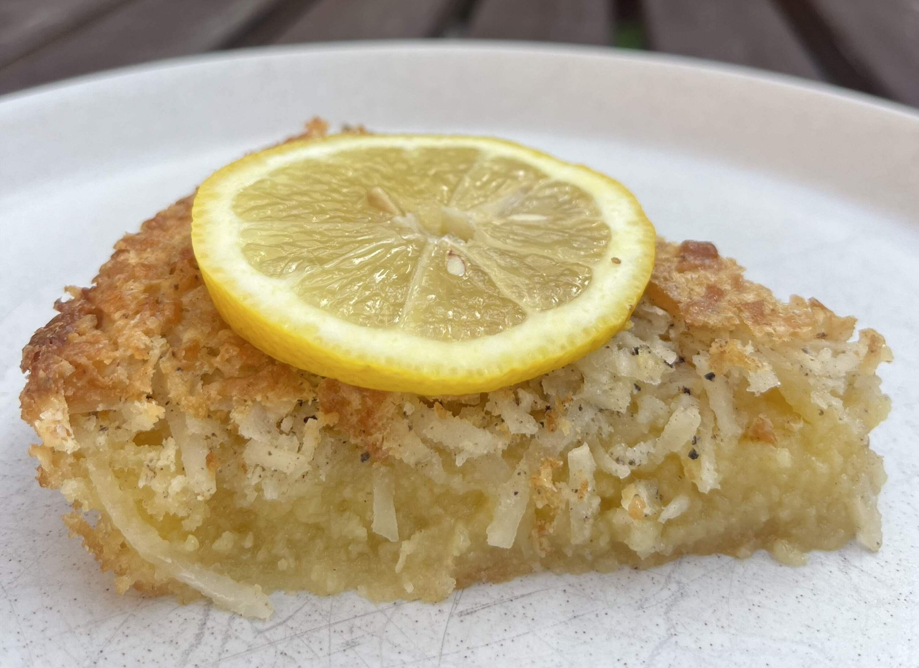 Crustless coconut pie. (Courtesy of Bennett Rea)