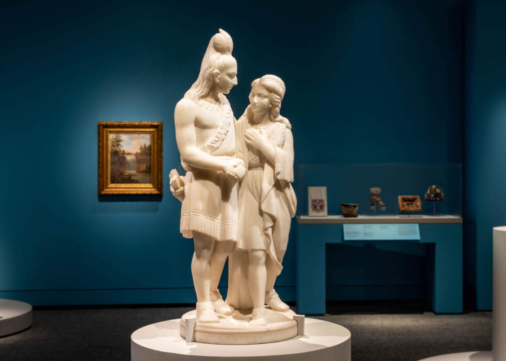 "Hiawatha's Marriage" by Edmonia Lewis is on display at the Peabody Essex Museum. (Courtesy Peabody Essex Museum/Kim Indresano)