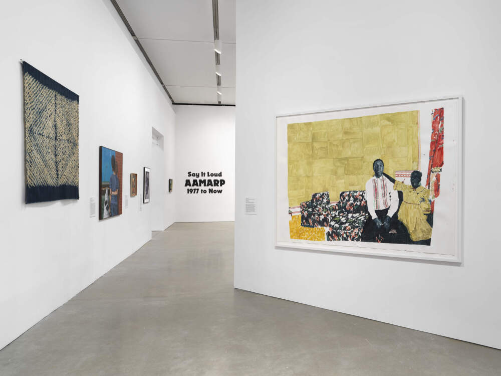 The watercolor work of painter Richard Yarde is in "Say It Loud: AAMARP, 1977 to Now" at the Institute of Contemporary Art, Boston. (Photo by Dario Lasagni/ Courtesy Institute of Contemporary Art, Boston)