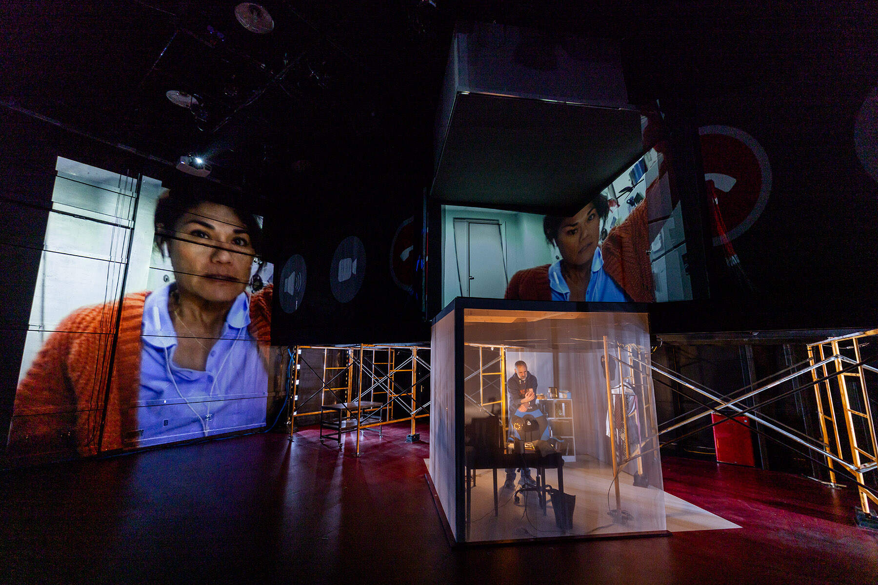 Celeste Oliva and Nael Nacer in "The Moderate." (Courtesy Nile Scott Studios)