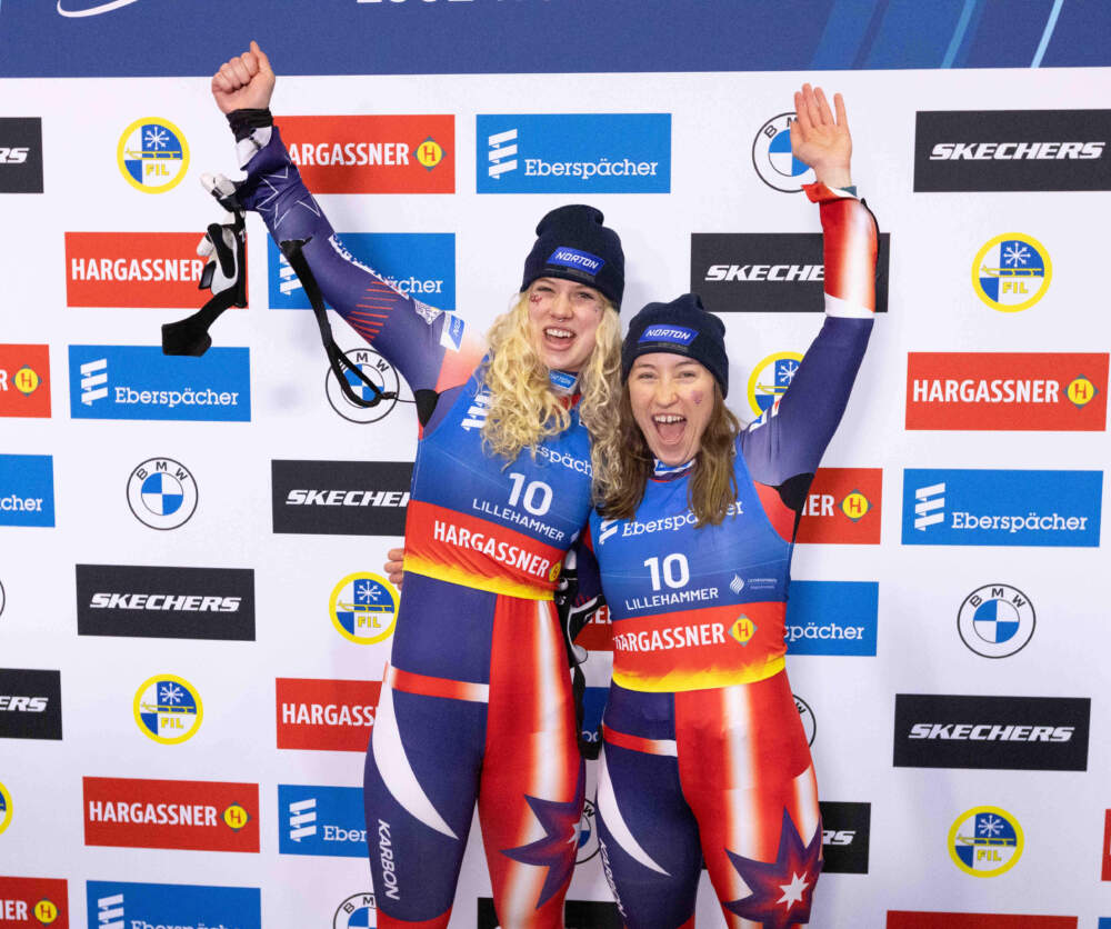 Chevonne Forgan and Sophia Kirkby won their first World Cup in Norway in 2024. (Courtesy FIL/Michael Kristen)