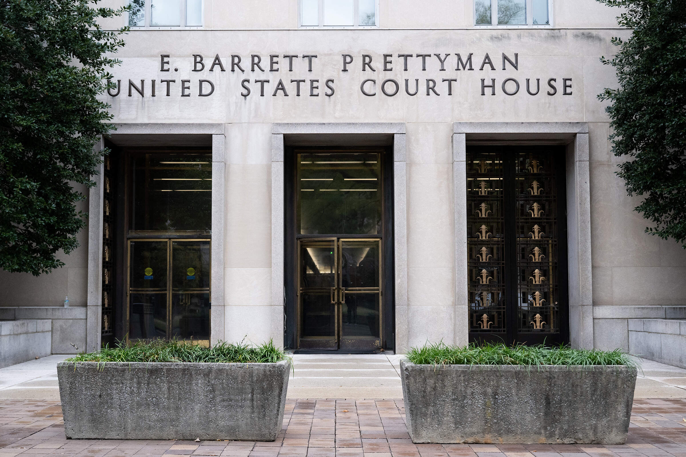 The E. Barrett Prettyman United States Courthouse, for the U.S. District Court and U.S. Court of Appeals for the District of Columbia Circuit, is seen in Washington, DC in 2025. (Saul Loeb/AFP via Getty Images)