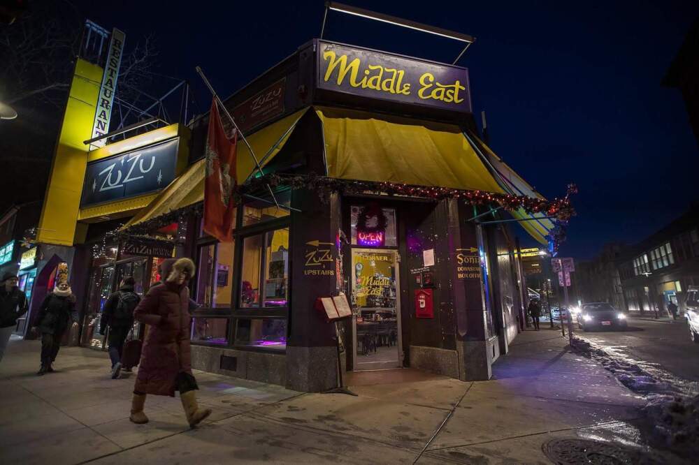 The Middle East Restaurant &amp; Nightclub in Cambridge. (Jesse Costa/WBUR)