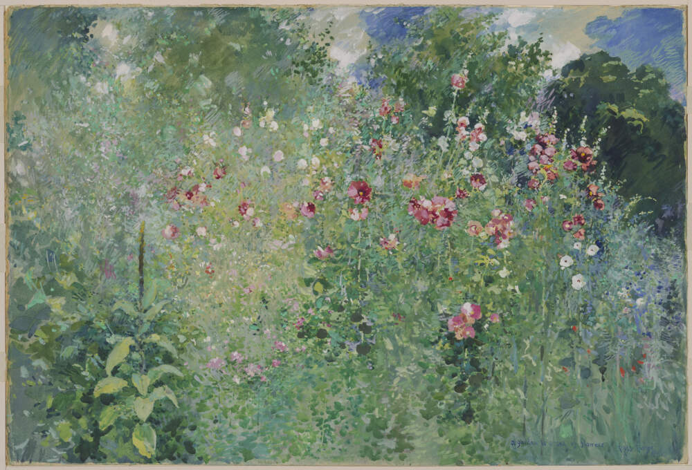 Ross Sterling Turner, "A Garden Is a Sea of Flowers," 1912. (Gift of the Estate of Nellie Parney Carter. Courtesy Museum of Fine Arts, Boston)
