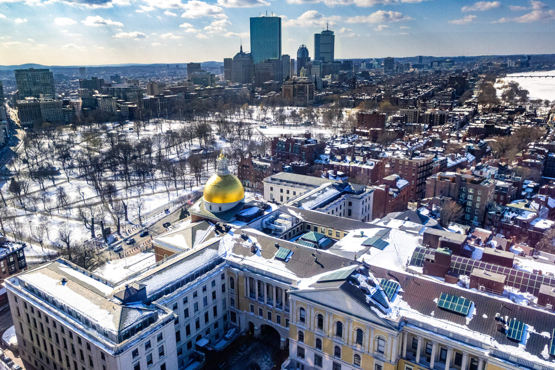 The Massachusetts State House. (Jesse Costa/WBUR file)