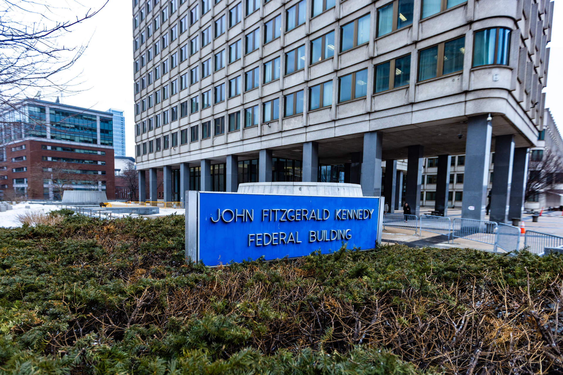 The John Fitzgerald Kennedy Federal Building in Boston, which houses one of the two immigration courts in Massachusetts. (Jesse Costa/WBUR)
