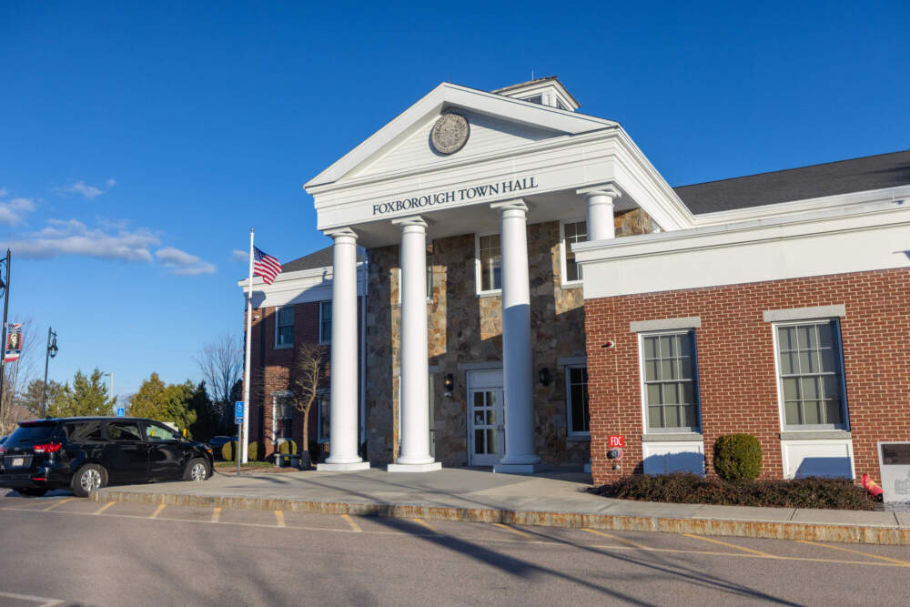 Foxborough Town Hall. (Jesse Costa/WBUR)