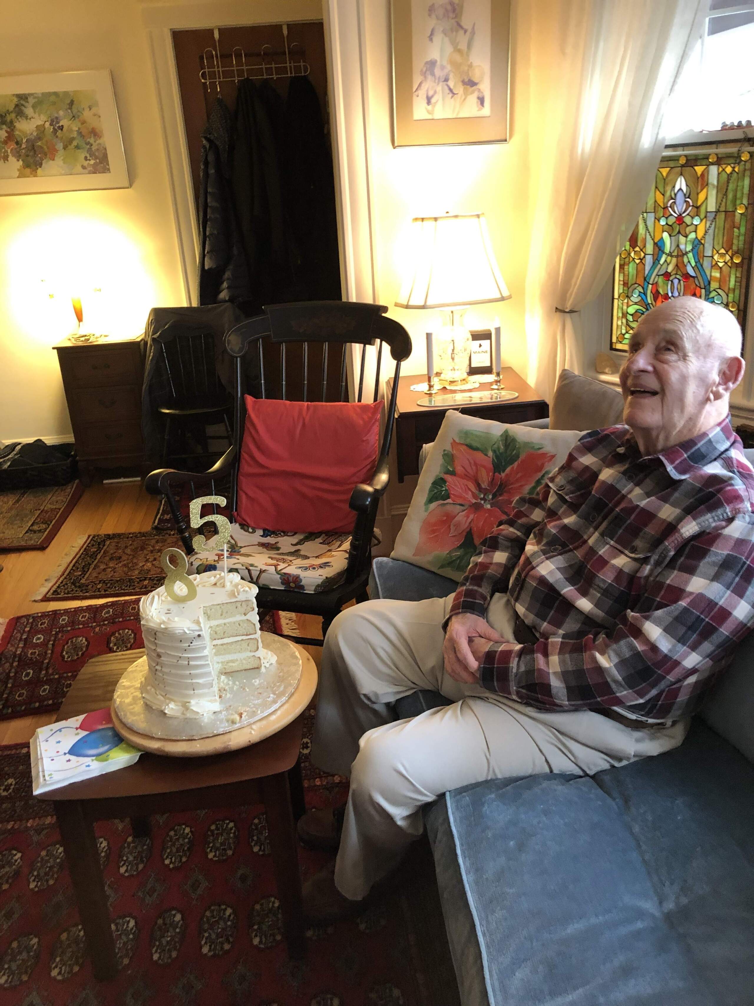 Larry Clifford celebrating his 85th birthday in 2021. (Courtesy Deb Becker)