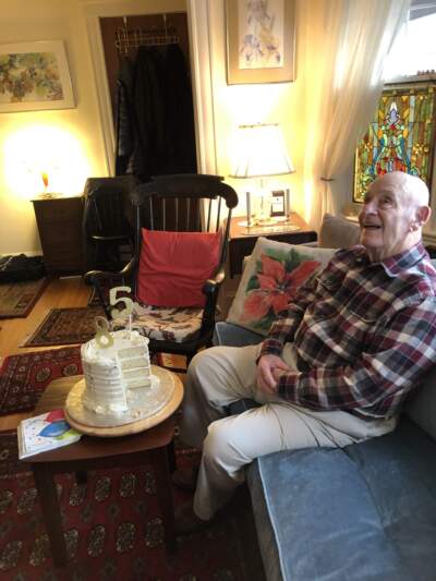 Larry Clifford celebrating his 85th birthday in 2021. (Courtesy Deb Becker)