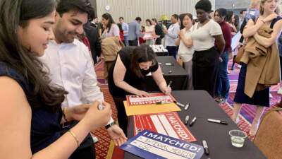 Boston University medical students gather on 'match day' to learn their residency fate