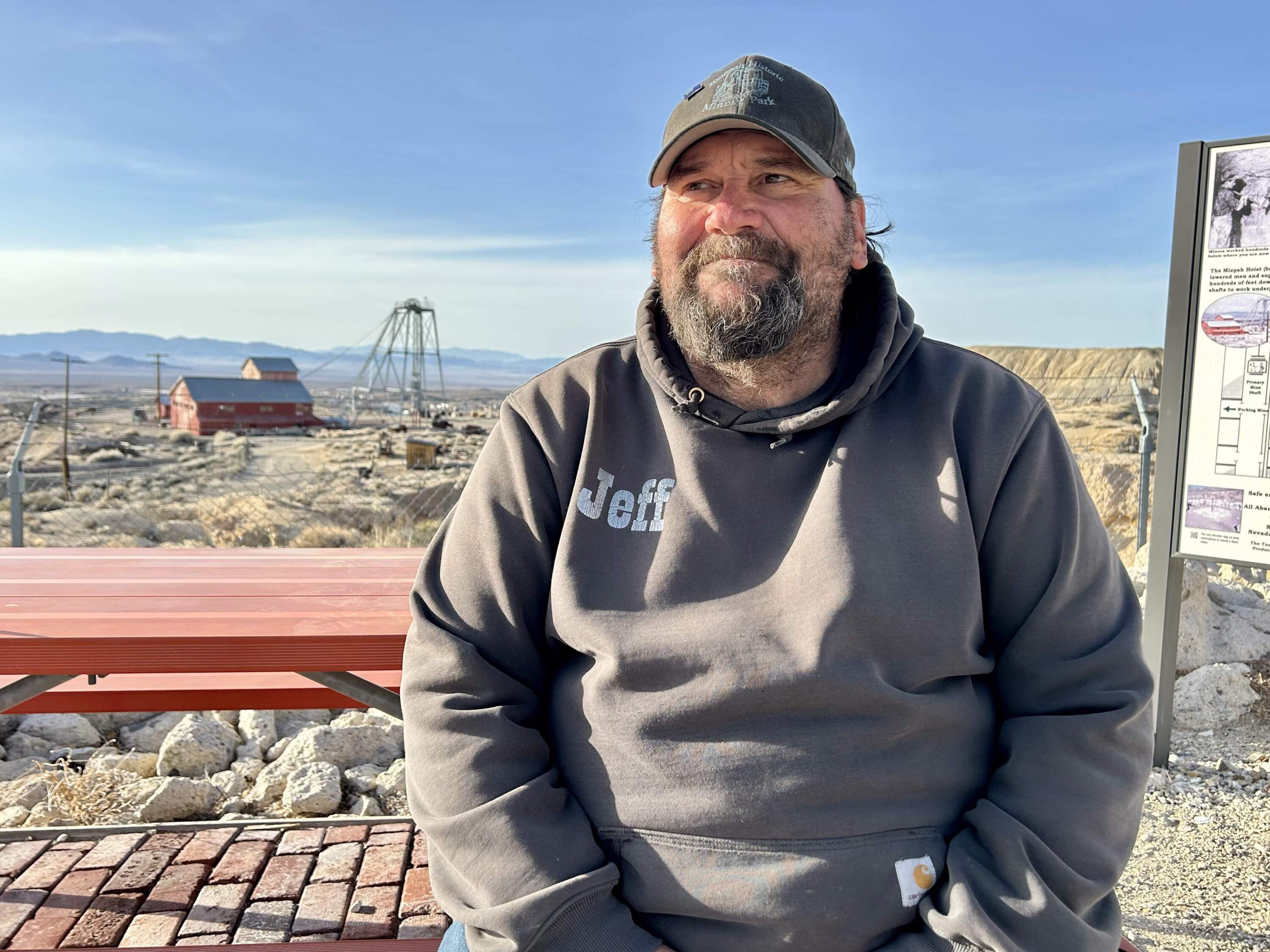 Jeff Martin, host of the Tonopah Historic Mining Park. (Peter O’Dowd/Here &amp; Now)