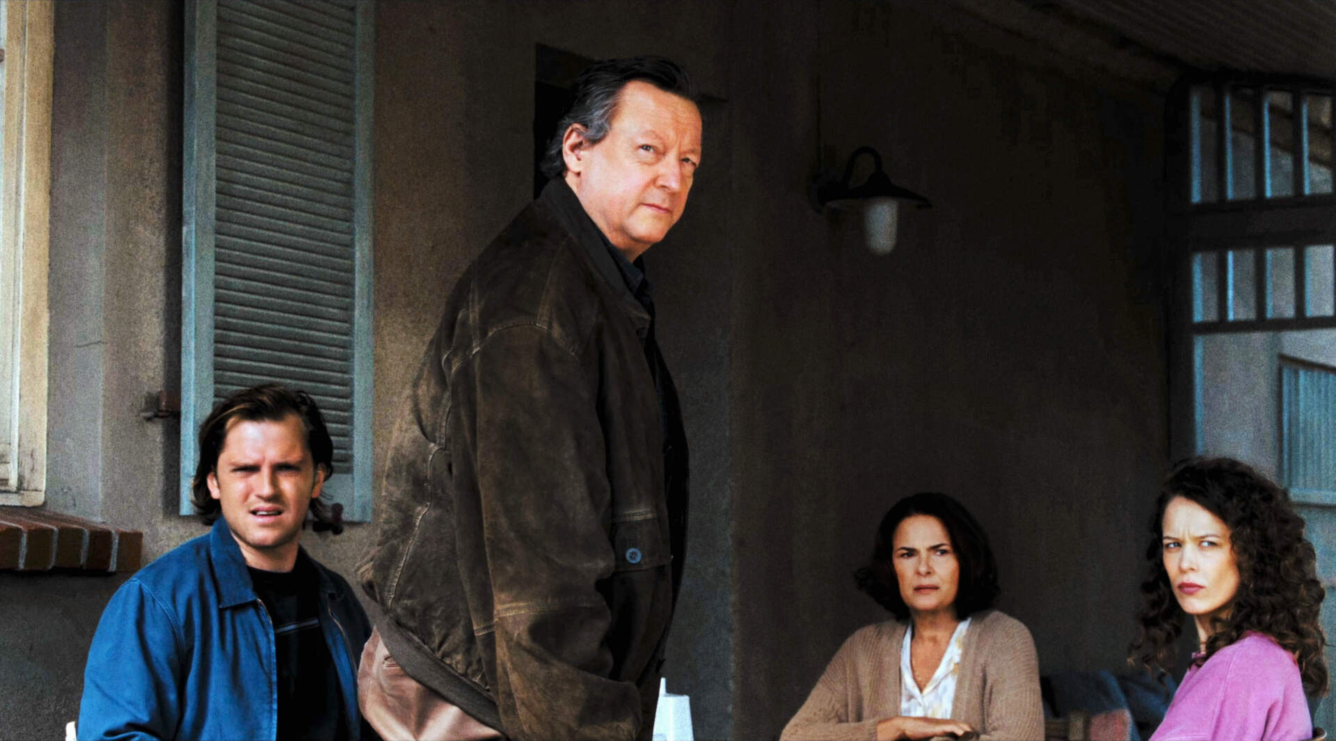 From left: Enno Trebs, Matthias Brandt, Barbara Auer and Paula Beer in writer-director Christian Petzold's film "Miroirs No. 3." (Courtesy Hans Fromm/Schramm Film)