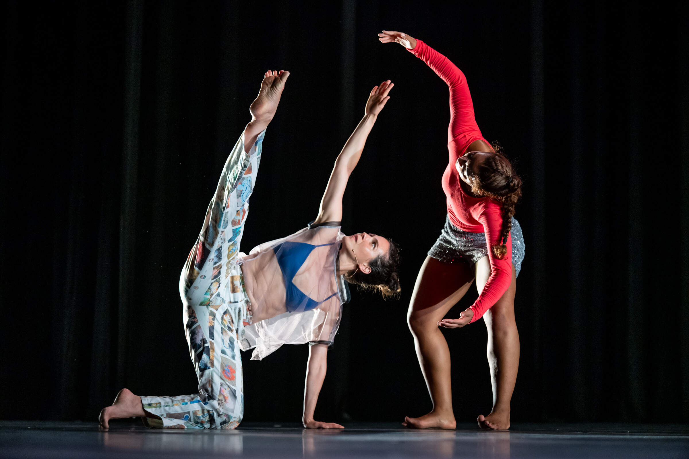 Rashaun Mitchell and Silas Riener perform “Open Machine” at the NYU Skirball Center for the Performing Arts. (Courtesy Greg Kessler)