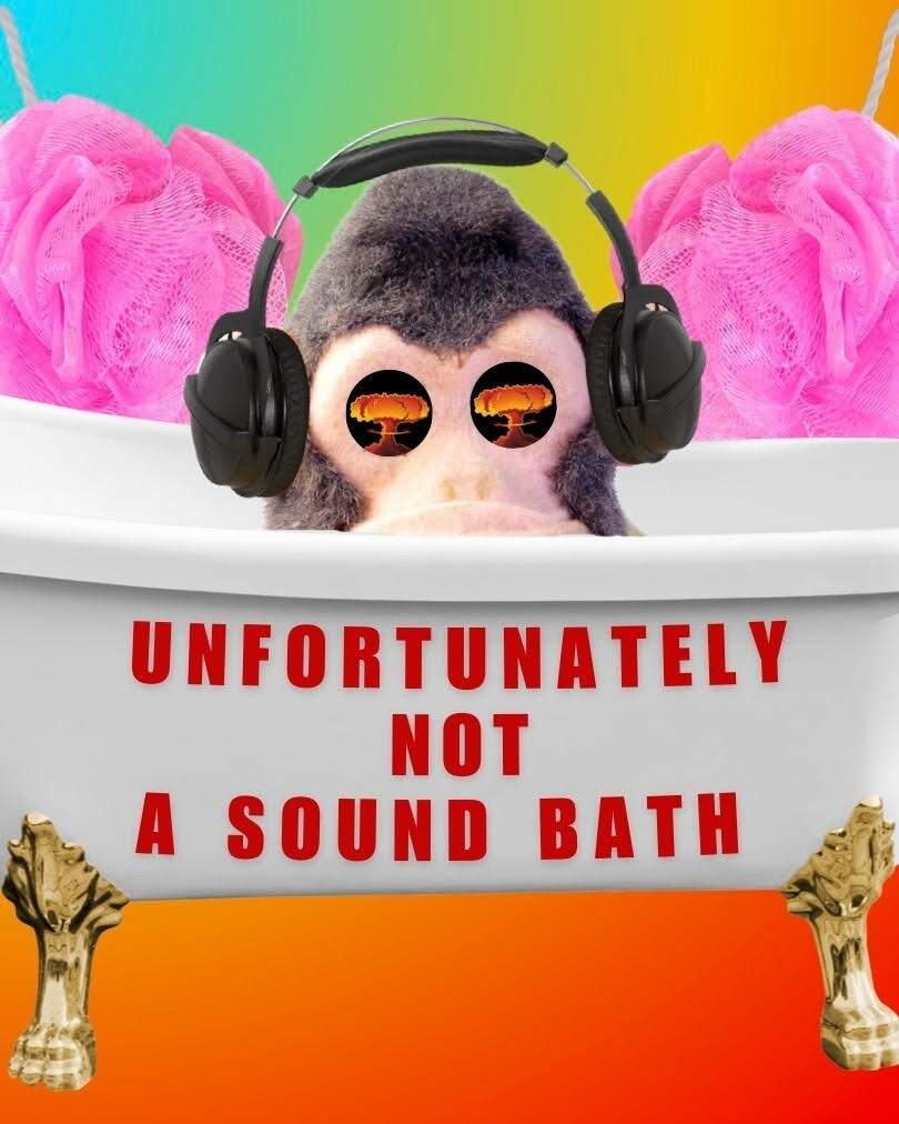 The logo for "Unfortunately Not a Sound Bath." (Courtesy of Nina Harris and Jordan Silver)