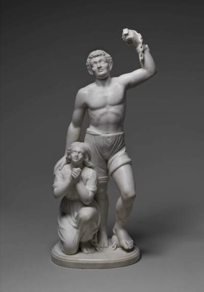 Forever Free sculpted by Edmonia Lewis in 1867. (Courtesy Howard University Gallery of Art, Washington DC / Licensed by Art Resource, NY. Photo: The Metropolitan Museum of Art.)