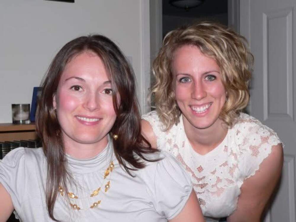 The author, right, and her friend Adele. (Courtesy Lauren Kleutsch)