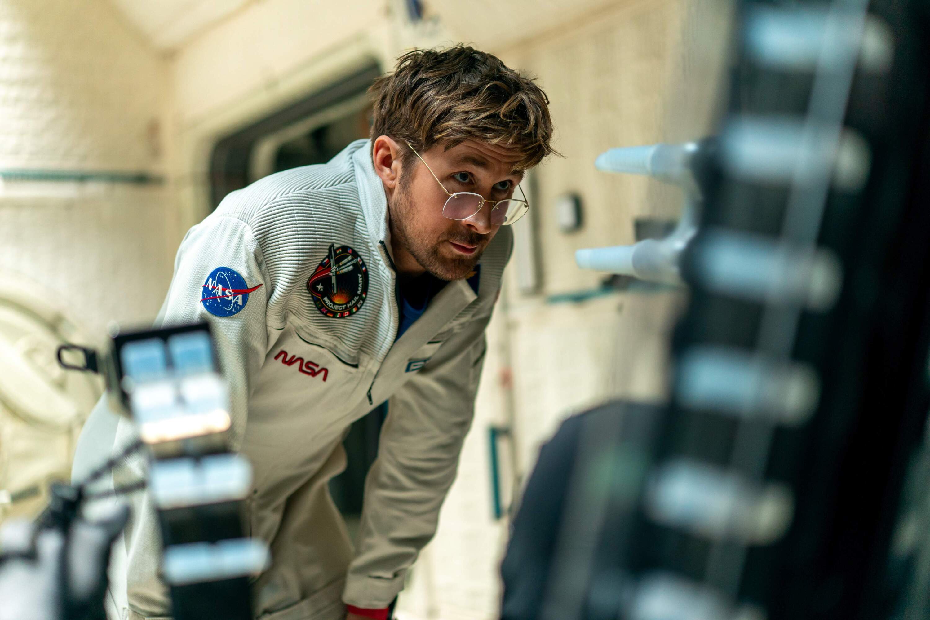 Ryan Gosling as Ryland Grace in "Project Hail Mary." (Courtesy Jonathan Olley/Amazon MGM Studios)