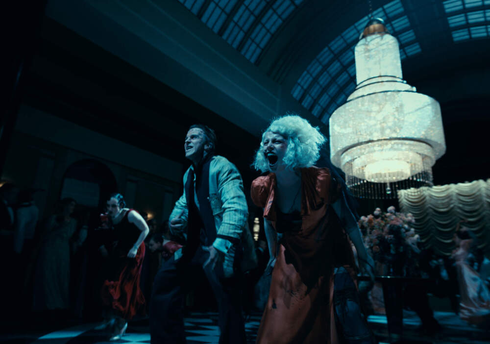 Christian Bale and Jessie Buckley in "The Bride!" (Courtesy Warner Bros. Pictures)