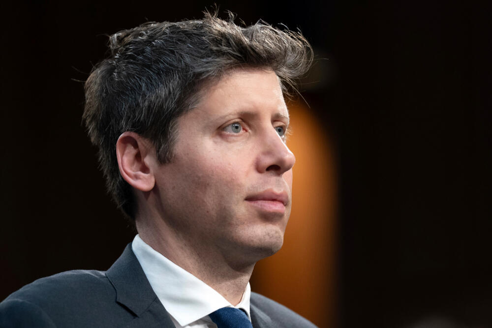 Sam Altman, co-founder and CEO of OpenAI, testifies before a Senate committee hearing on Capitol Hill in Washington on May 8, 2025. (Jose Luis Magana/AP)