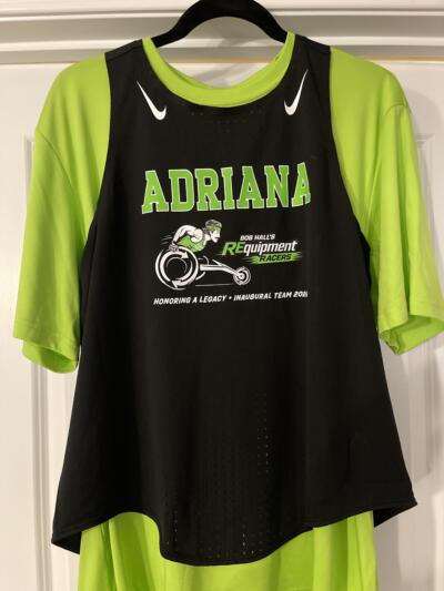 The singlet Bob Hall's REquipment Racers will be wearing at the 2026 Boston Marathon. (Amy Parsons/Bob Hall Legacy Fund)