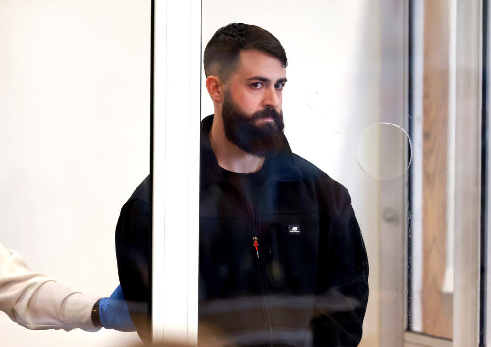 Boston Police Officer Nicholas O'Malley, 33, attends his arraignment in Roxbury Municipal Court in Boston on Thursday, March 19, 2026, for manslaughter charges in the fatal shooting of Stephenson King. (Jonathan Wiggs/The Boston Globe, Pool via AP)