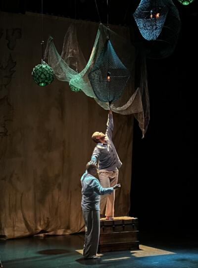 Actors portray Captain and Leggatt in DNAWORKS’ "The Secret Sharer." (Courtesy Diego Alejandro Gonzalez)