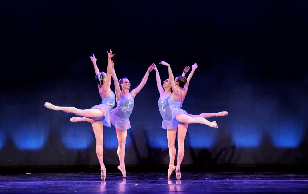 City Ballet of Boston dancers Morgan Brown Sanborn, Nicole Dickson, Kendra Frank and Juliet Brown. (Courtesy Mingjie Song Photography)