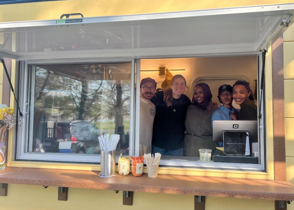 Staff at Espresso East. (Dorchester Reporter)