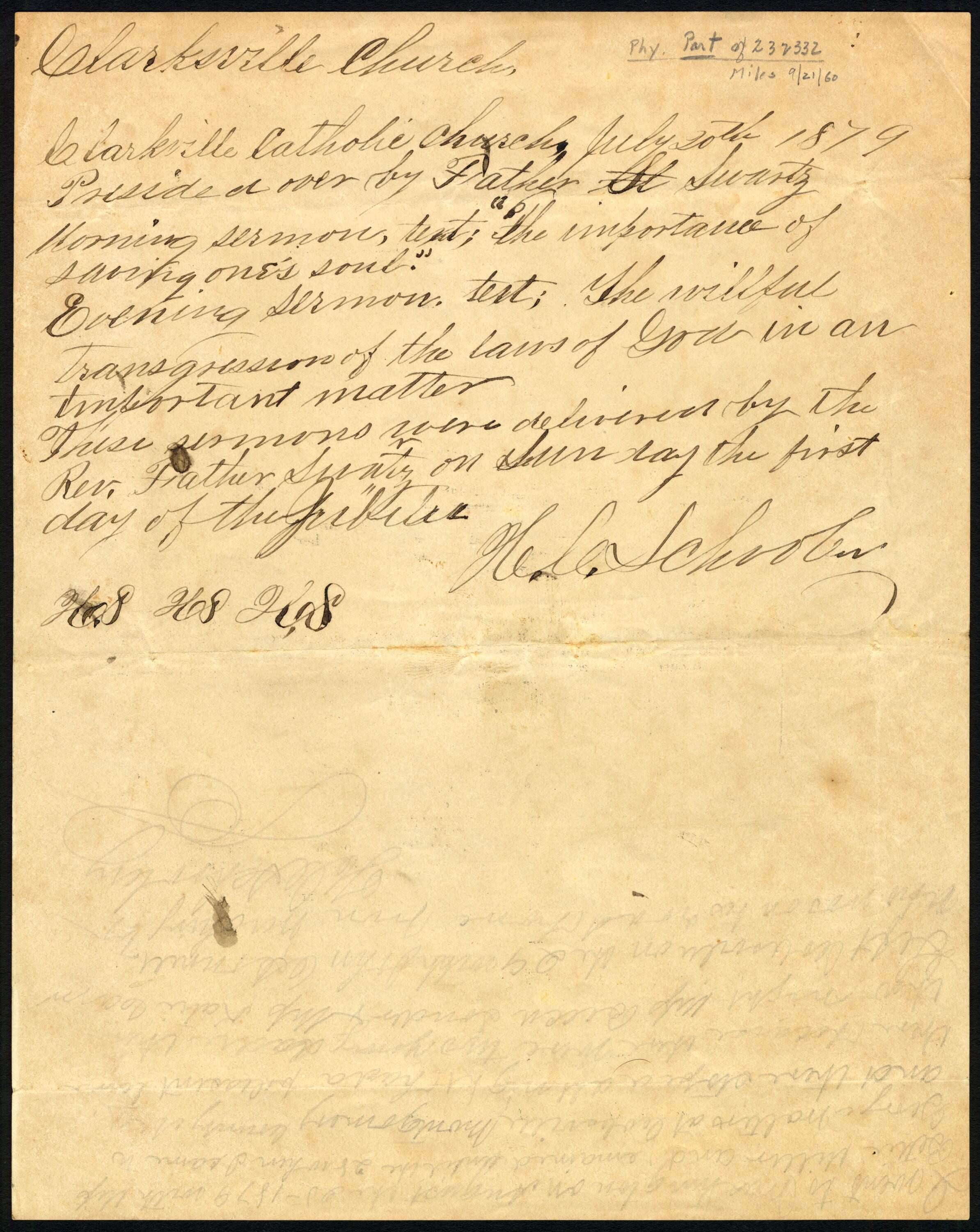 The back page of a Farmers' Bulletin weather report. (Courtesy of The Smithsonian National Postal Museum)