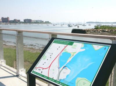 Mass. officials celebrate the end of a missing link in the Neponset River Greenway