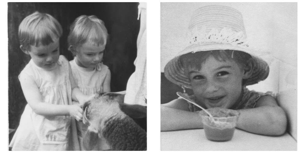 The author and her twin sister, Margarita (left) as children in Brazil, and the author (right) as a child. (Courtesy Juliet Faithfull)