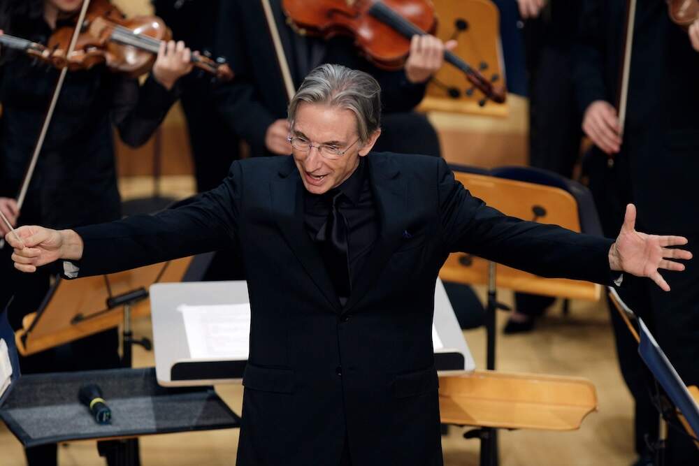 Michael Tilson Thomas, founder and artistic director of the New World Symphony, appears during the grand opening ceremony of the New World Center on Jan. 25, 2011 in Miami Beach, Fla. (Lynne Sladky/ AP) /