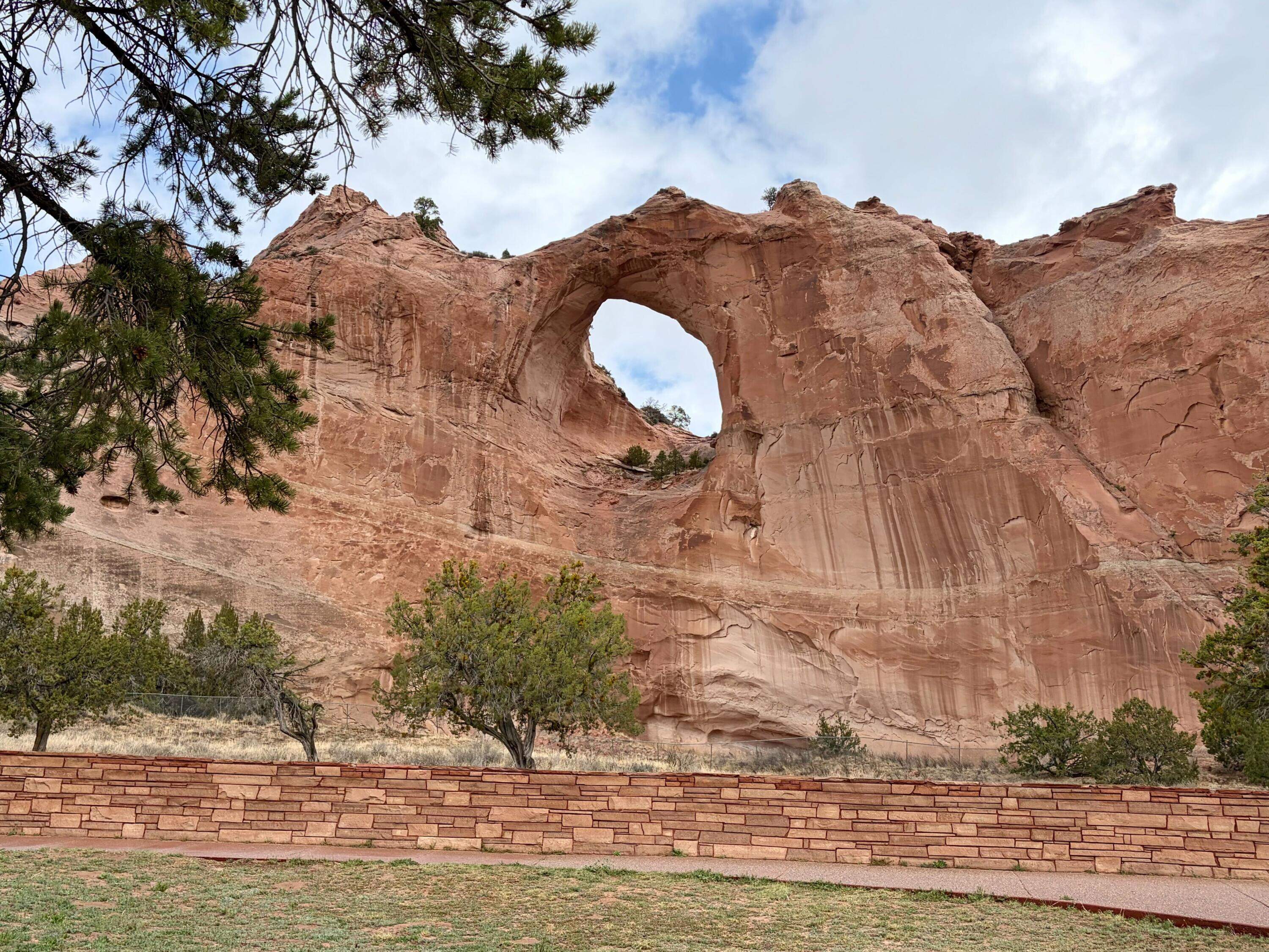 Window Rock, Ariz., is the capital of the Navajo Nation, known for its red sandstone rock formations. (Peter O’Dowd/Here &amp; Now)