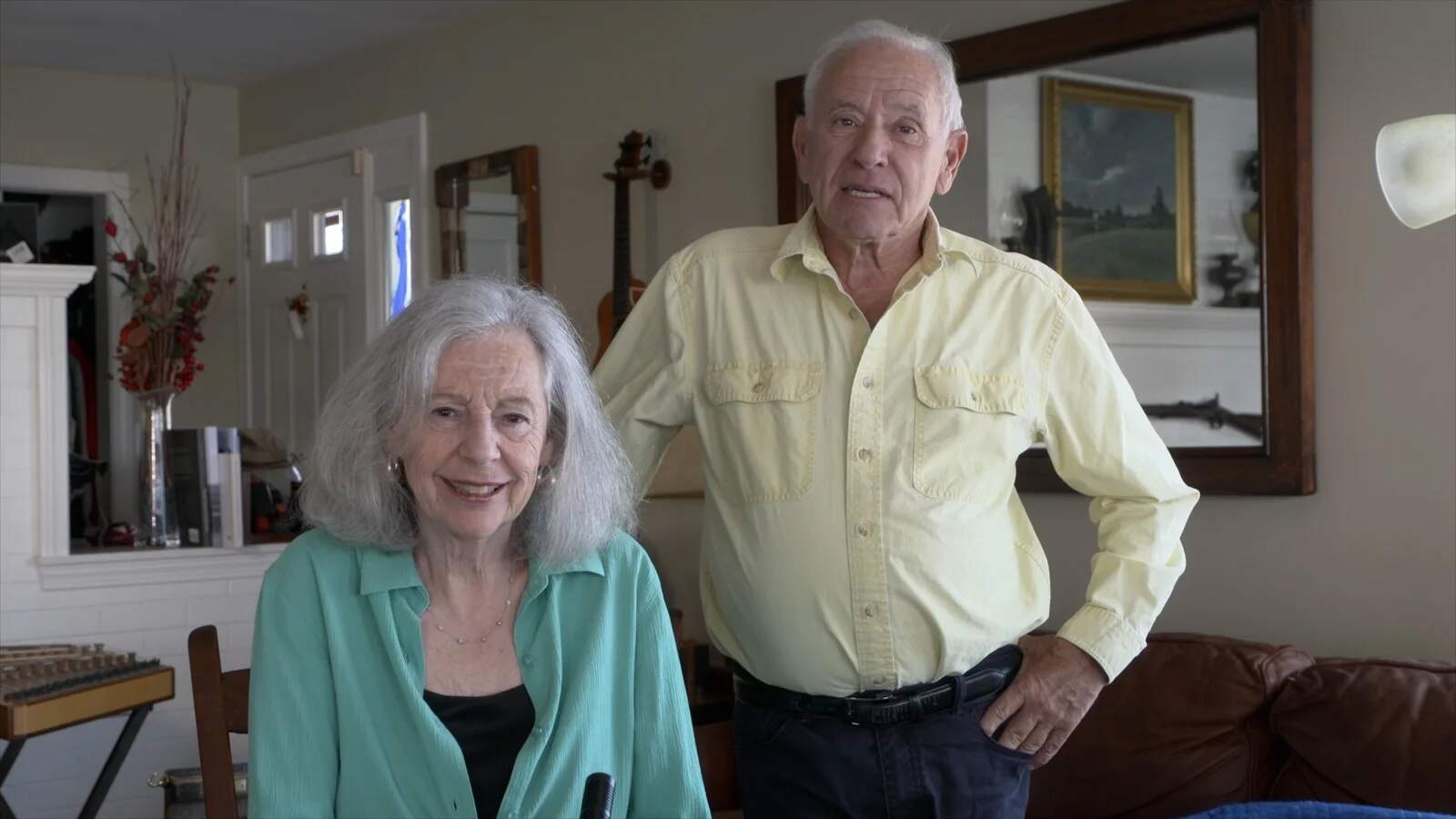 Stahl and Daring in the documentary "Marblehead Morning." (Courtesy Tim Jackson)